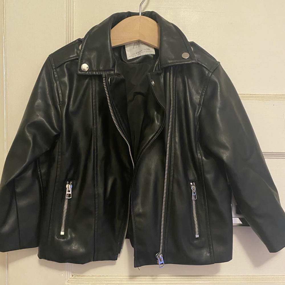 Zara faux leather jacket